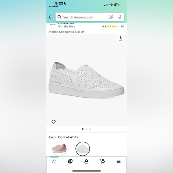 Michael Kors Slip ons White Perforated shoes - Picture 3 of 6